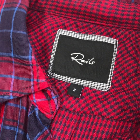 NWOT Rails Plaid Button Down Short Small - Picture 3 of 6